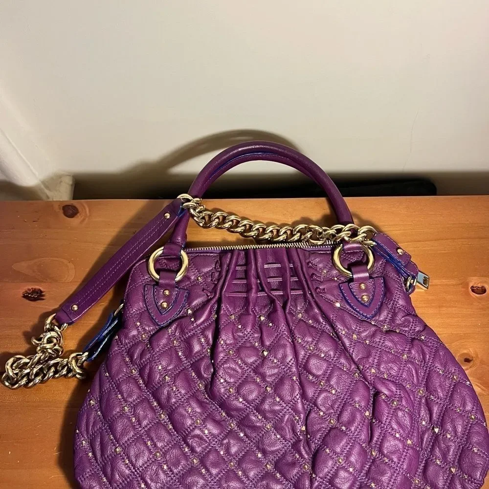 Marc Jacobs Stardust Bag Purple Studded Cecilia